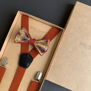 Terracotta Bow tie 100% silk, Limited edition zdjęcie 7