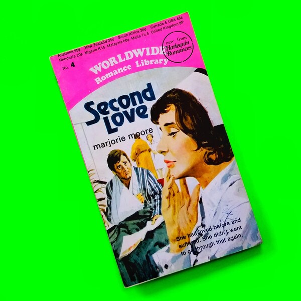 romance writers of canada magazine Worldwide Romance Library Magazine Harlequin Romances Second Love Marjorie Moore #4 Pulp Fiction Romantic Frenzy Nurse Drama