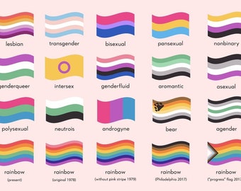 Rainbow Pride Flags Gay Icons Ally Small Business 2SLGBTQ+ Snail Mail Revolution Pink Skull NEW Postcard