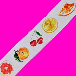 Eranc Brand 1.5 cm Washi Tape Masking Paper Lifestyle Fruit Party Fun Aardbeientaart Kers Sinaasappel Citroen Kawaii Deco Diverse kleuren