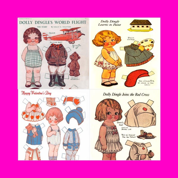 Paper Dolls Pen Pals Etsy