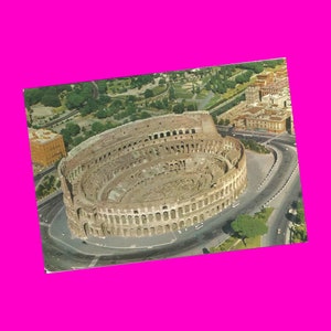 Italie Rome Roma Colisée Trinita dei Monti Borghese Museum Europe historique des années 1950, postalement non utilisée, lot de 3 cartes postales