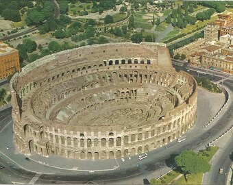 Italy Rome Roma Colosseum Trinita dei Monti Borghese Museum Historic Europe 1950s Postally Unused Vintage Postcard Set of 3