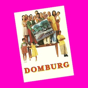 ヴィンテージ 1990 年代 ポストカード ドンブルグ TV シリーズ オランダ移民ファミリーストア テレビスペシャル オランダ フォトクローム時代 郵便未使用