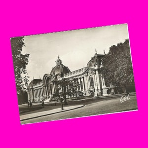 フランス パリ ル プティ パレ 小さな宮殿 美術館 文化 ジロー 建築 白黒写真 ヴィンテージ エステル ポストカード 郵便未使用