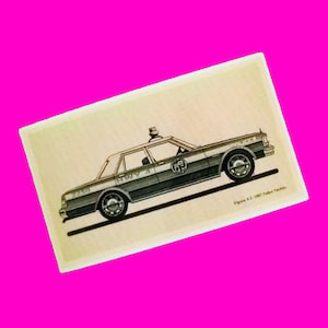 Highway Patrol Traffic Department Cruiser Vintage 1980s Sedan Chevrolet Caprice Big Bertha Arrest Wagon Glossy Vinyl Sticker