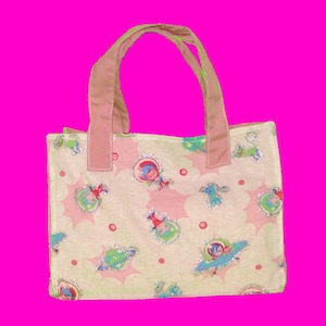 Space Girl Rosa y Blanco Astronauta Dibujos animados Todo el lindo Kawaii Pastel Soft Jersey Monedero Bolso clásico