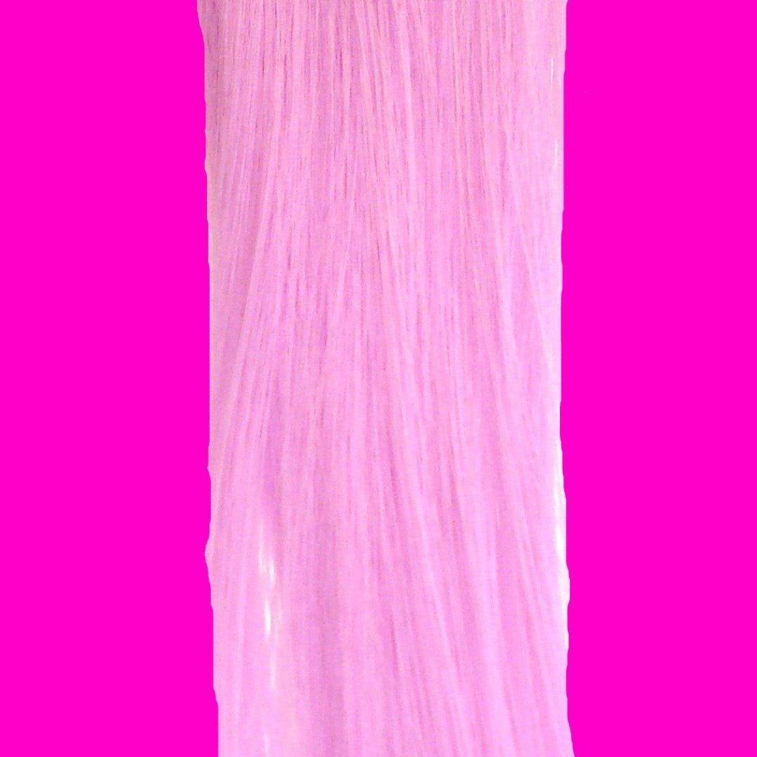 Candy Stripers Power Purple Grape Luxe Lilac Pink Hair Extension Clip in Barrette Long Synthetic Straight - More Colors