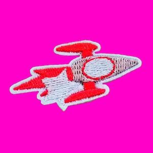 Little Rocket Star Astronomy Space Camp To The Moon Starry Night Fully Embroidered Iron or Sew On Patch - More Styles