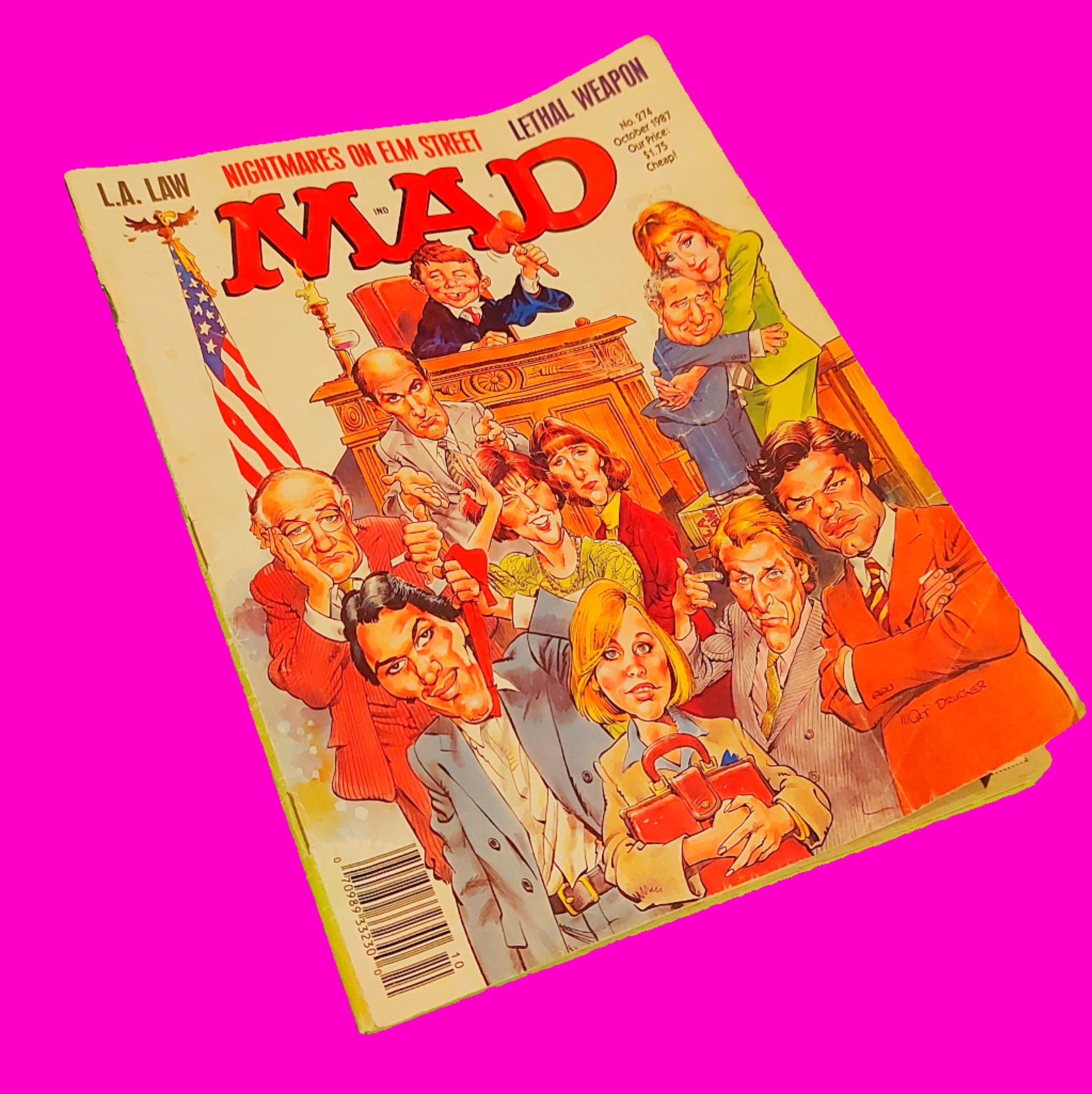 Mad Magazine October 1987 LA Law Freddy Kreuger Nightmare on Elm Mad Magazine October 1987 LA Law Freddy Kreuger Nightmare on Elm