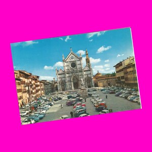 Lot de 8 cartes postales vintage Florence Firenze Signora Square, église cathédrale Lanzi Lodge Bridge, coucher de soleil, Europe historique