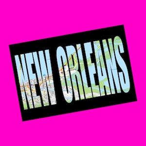 La Nouvelle-Orléans, Louisiane, États-Unis, États-Unis, série rues, centre-ville, pontchartrain, métairie, souvenir touristique, authentique, rose, crâne, carte postale