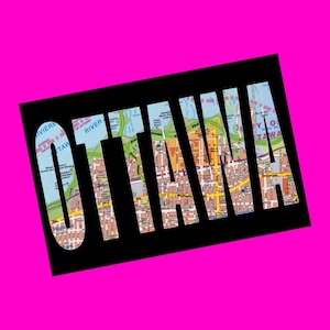 Ottawa Ontario Canada City Streets Series Centre-ville de Hull River Highland Park Parlement Souvenir touristique amusant Carte postale authentique crâne rose