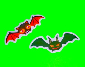 Bats and Vampires Spooky Dudes Halloween Goodness Witches Delight Orange You Glad Pink Skull Vinyl Sticker - More Styles