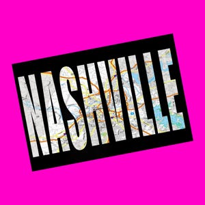 Nashville Tennessee USA États-Unis Série City Streets Downtown Music Row Shelby Park Souvenir Touristique Authentique Carte Postale Crâne Rose
