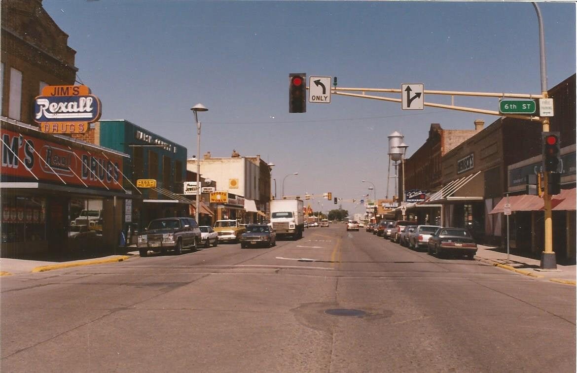 Vintage 1980s Postal North Dakota Grafton Hill Avenue Street Etsy