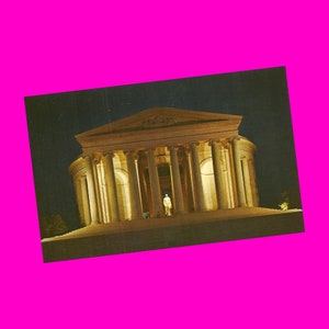 Washington DC Vintage 1960s Postkarte Thomas Photochrome Postal unbenutzt New-Chrome Pop-Art Postkarte