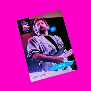 ProSet Rock Star Trading Cards Eric Clapton Jimmy Page Led Zeppelin Cher Debbie Gibson Legends of Music Rock Express 1991 Vintage Pop