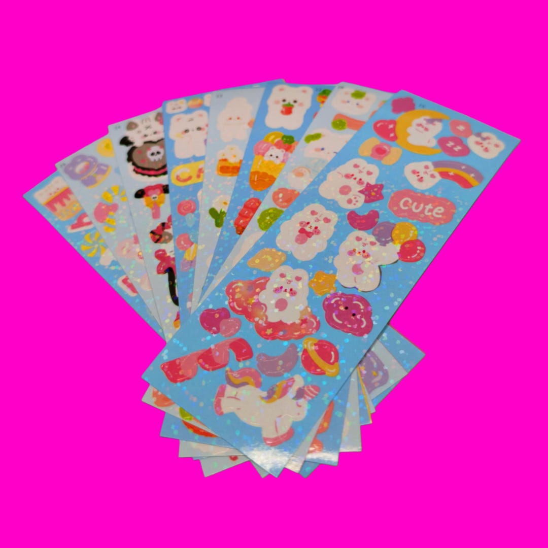 Blindbox Kawaii Animals Cute Girl Cartoon Cafe Fun Deco Diary Journal ...