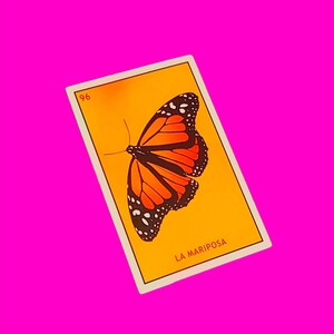 Carte Loteria Sirena Mariposa Camaron Alacran Scorpion Sirène Papillon Diseuse de bonne aventure Autocollant en vinyle imperméable pour jeu du futur - Plus de styles