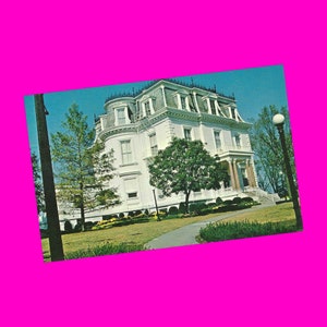 Carte postale vintage des années 1950 du Missouri, hôtel particulier du gouverneur de la ville de Jefferson, bâtiment architecture historique époque photochrome non utilisé