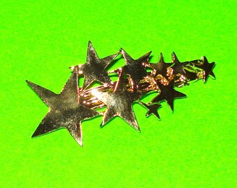 Shooting Stars Gold Star Cluster Hair Clip