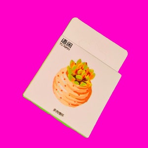 Pegatinas en caja Suculentas Plantas de cactus Cupcakes Delicias de postres Deliciosos a tu elección Juego de pegatinas semibrillantes de la marca Yu Xian - Más estilos