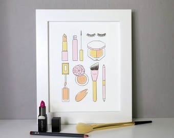 Printable Make up Wall Art DIGITAL DOWNLOAD