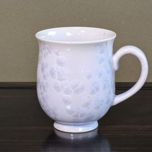 Kyoto, Kiyomizu-yaki Flower Crystal - Japanese mug (tea cup) 280ml Purple, (Free wrapping)