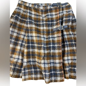 Vintage Wool Pleated Skirt
