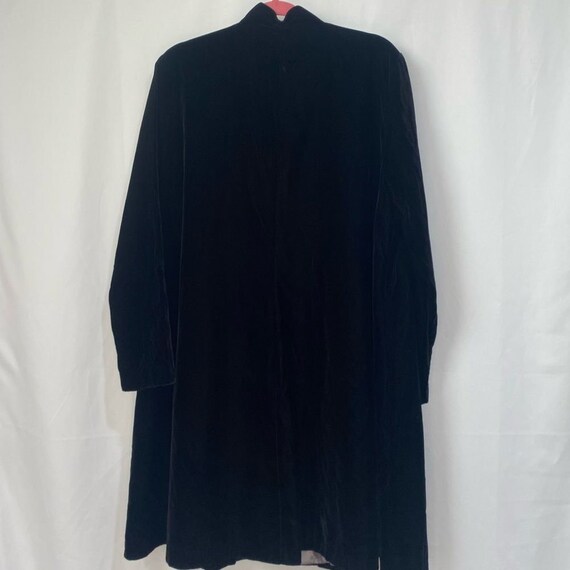 Vintage Petra Black Velvet Duster - image 2