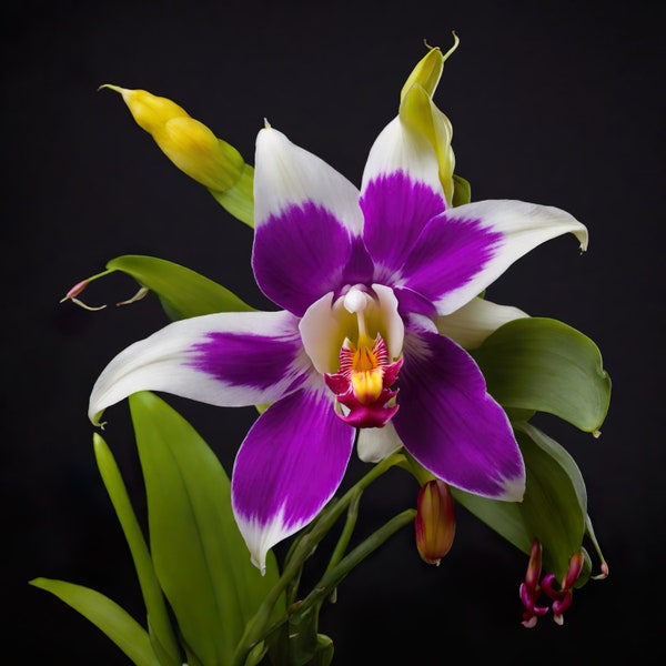 Flower Brassavola Orchid - Digital Download, Art and colectibles, Digital Print, Wall Decor, Flowers Wall Art
