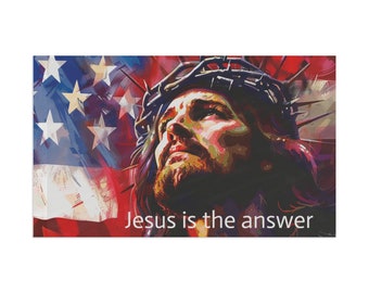 American flag, Flag, Flag with Jesus, Patriot Jesus American flag