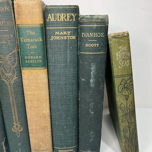 Antique Hardcover Books-Lot of 3 • Old Vintage Book Stack