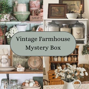 Vintage Farmhouse box • Primitive Country Decor • European Farmhouse style • Cottagecore • Gifts for her