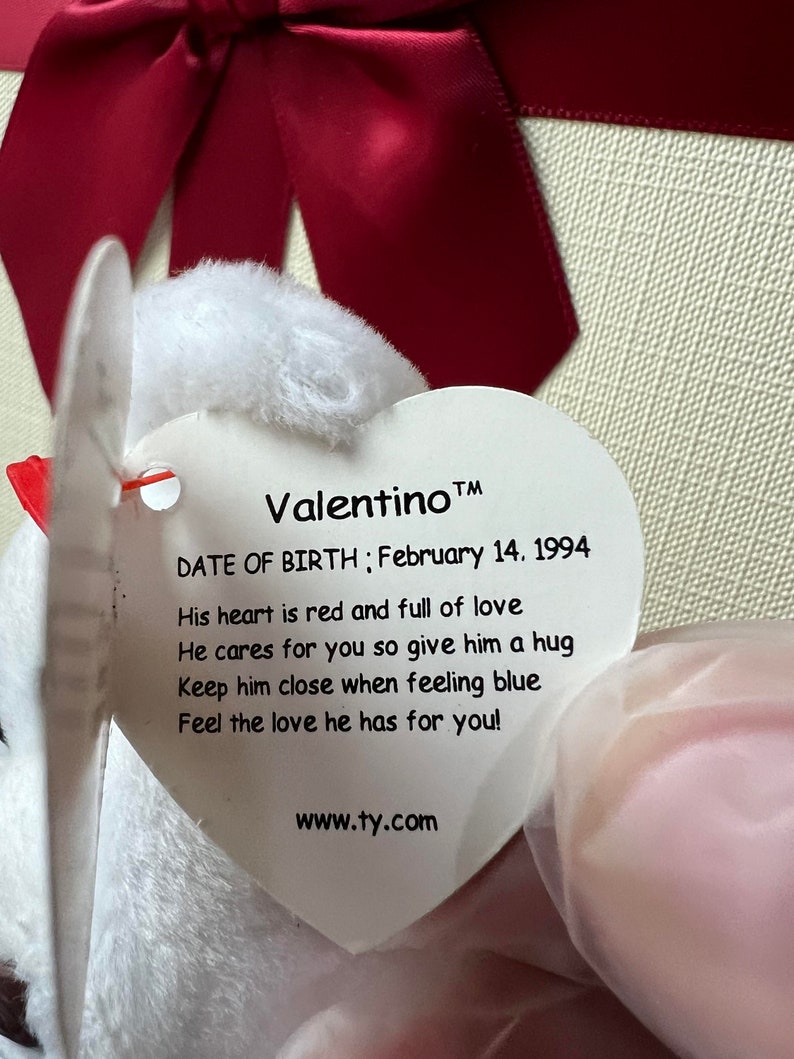 MOST Errors on Rare 1994/1993 'Origiinal' 'Suface' Valentino Beanie Baby by Ty Inc. image 5