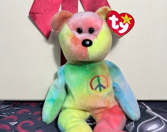 Rare Error Peace Beanie Baby by Ty Inc.