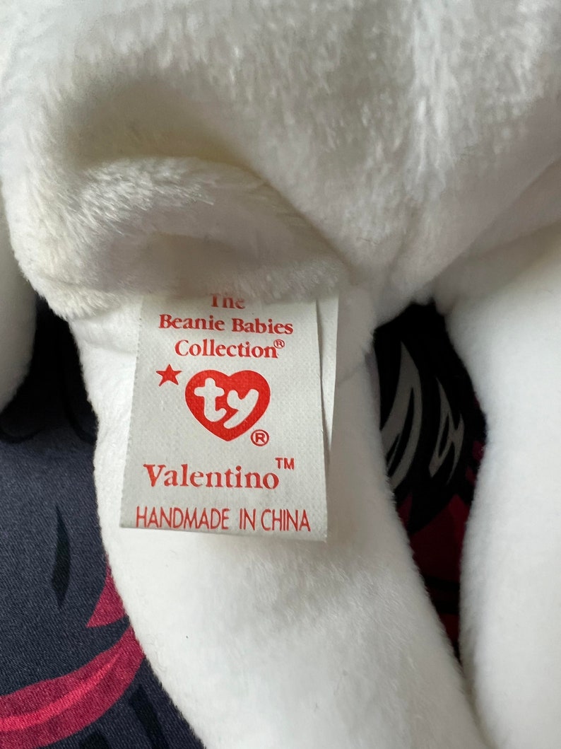MOST Errors on Rare 1994/1993 'Origiinal' 'Suface' Valentino Beanie Baby by Ty Inc. image 8