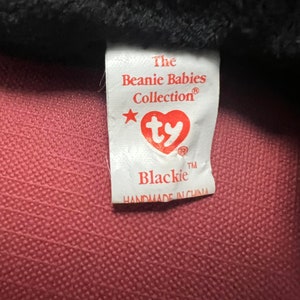 Rare Error 1994/1993 Blackie Beanie Baby by Ty Inc. image 7