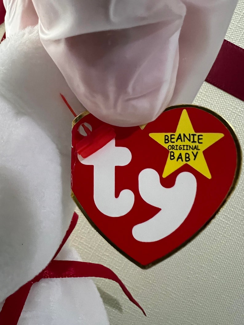 MOST Errors on Rare 1994/1993 'Origiinal' 'Suface' Valentino Beanie Baby by Ty Inc. image 3
