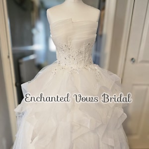 White Quinceanera Ballgown Dress (Various Colours) - Wedding Dress, Prom Dress, Evening Dress, Tulle Dress