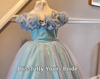 Fairytale Princess, Butterfly Dress- Flower Girl, Bridesmaid Dress - Wedding, Bridesmaid