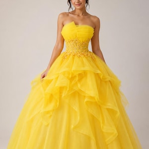 Belle Inspired Quinceanera Dress - Etsy