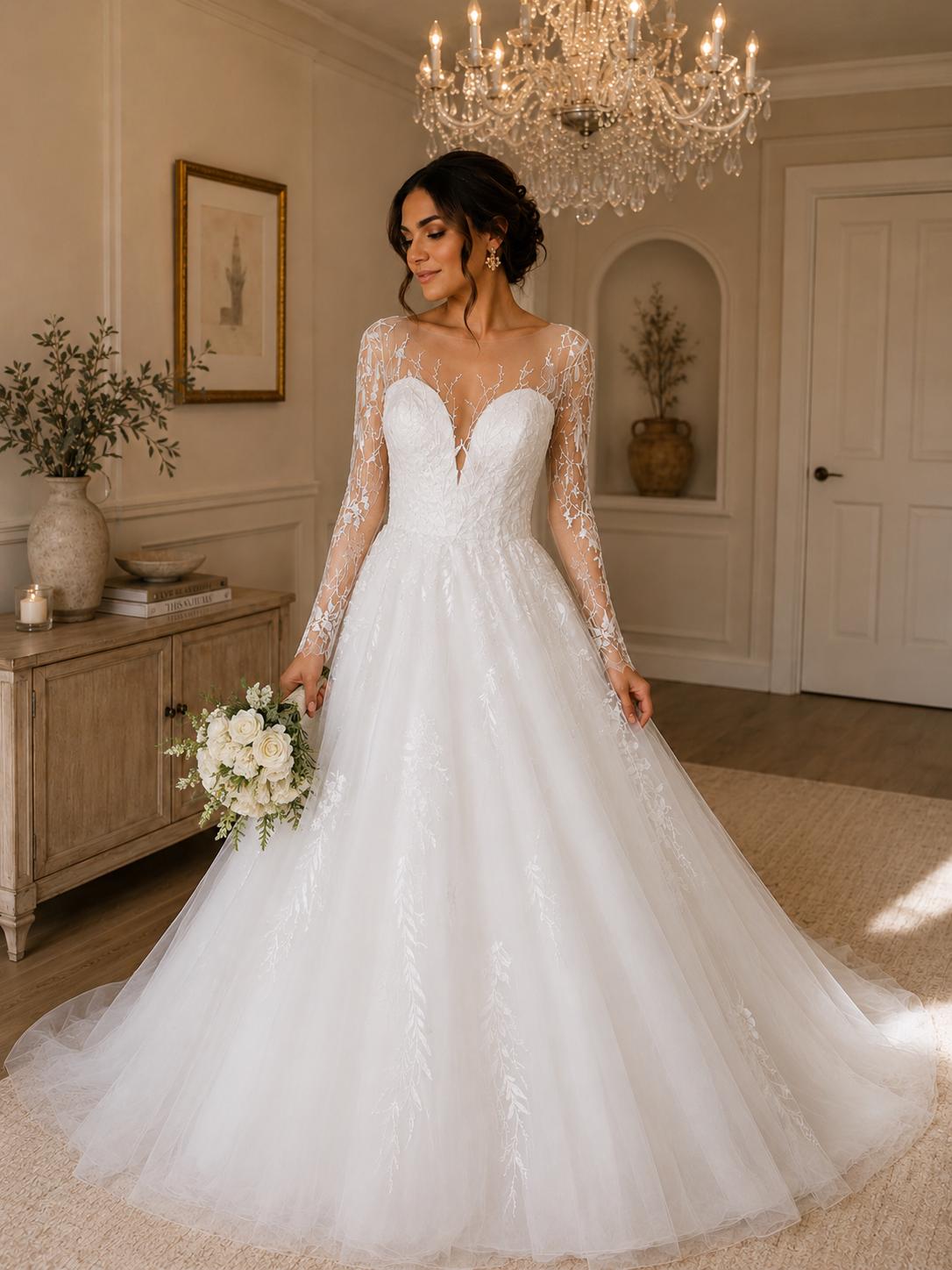 short flowy lace dress Short Lace-Applique-Bodice Homecoming Dress main image 1