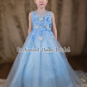 Princess Dress with Train, Flower Girl Dress, Tulle Dress, Dress With Train, Princess Dress, Pageant Dress, Birthday Dress, Baby Dress