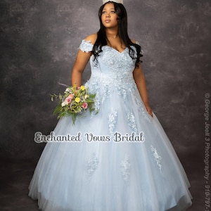 Blue Quinceanera Dress (Various Colours), Princess Dress, Tulle Dress, Blue Wedding Dress, Princess Prom Dress, Ballgown Dress