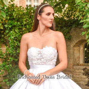 Dreamy, Satin Bridal Dress -(Various Colours)   Satin Prom Dress, Princess Bridal Dress, Plus Size Dress, Strapless Bridal Dress