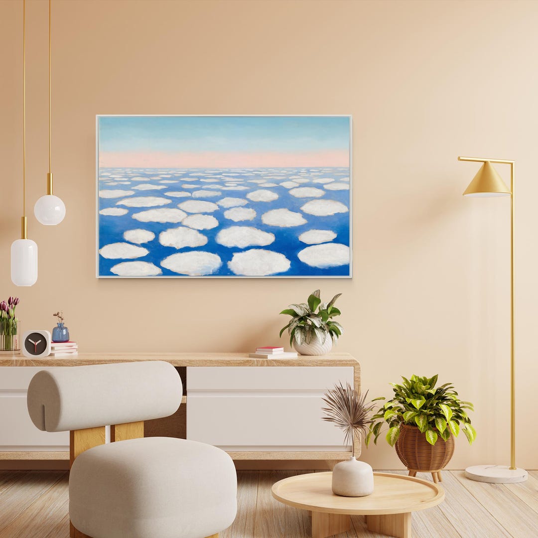 Georgia O'keeffe Sky Above Clouds IV Giclee Reproduction Canvas ...