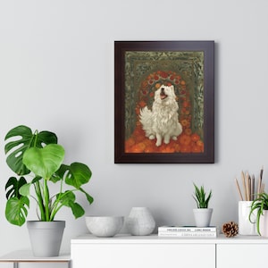 Gentle Guardian - Samoyed Framed Print