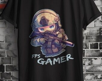 FPS Gamer t-shirt, Gamer t-shirt, gaming, gaming t-shirt, first person shooter, anime, gamers, gamer lovers, hardcore gaming, FPS t-shirt